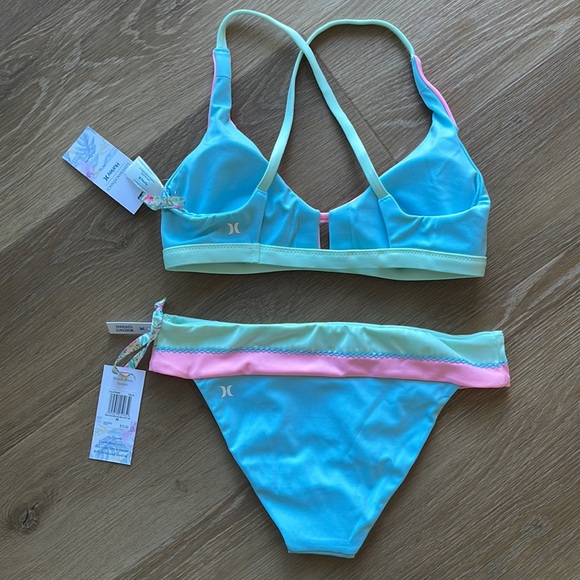 LoveShackFancy X HURLEY MAX COLORBLOCK BIKINI SET - Picture 12 of 15